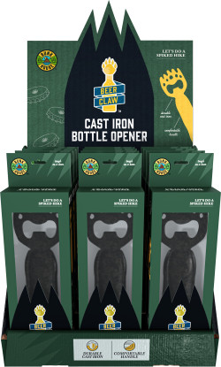 BUNK HOUSE BEER CLAW CAST IRON BOTTLE OPENER 12PC
